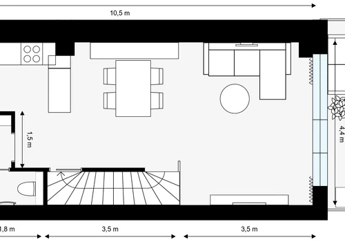 Řadový dům 3+kk, 103 m², Ořešín, Buštěhrad — půdorys 3